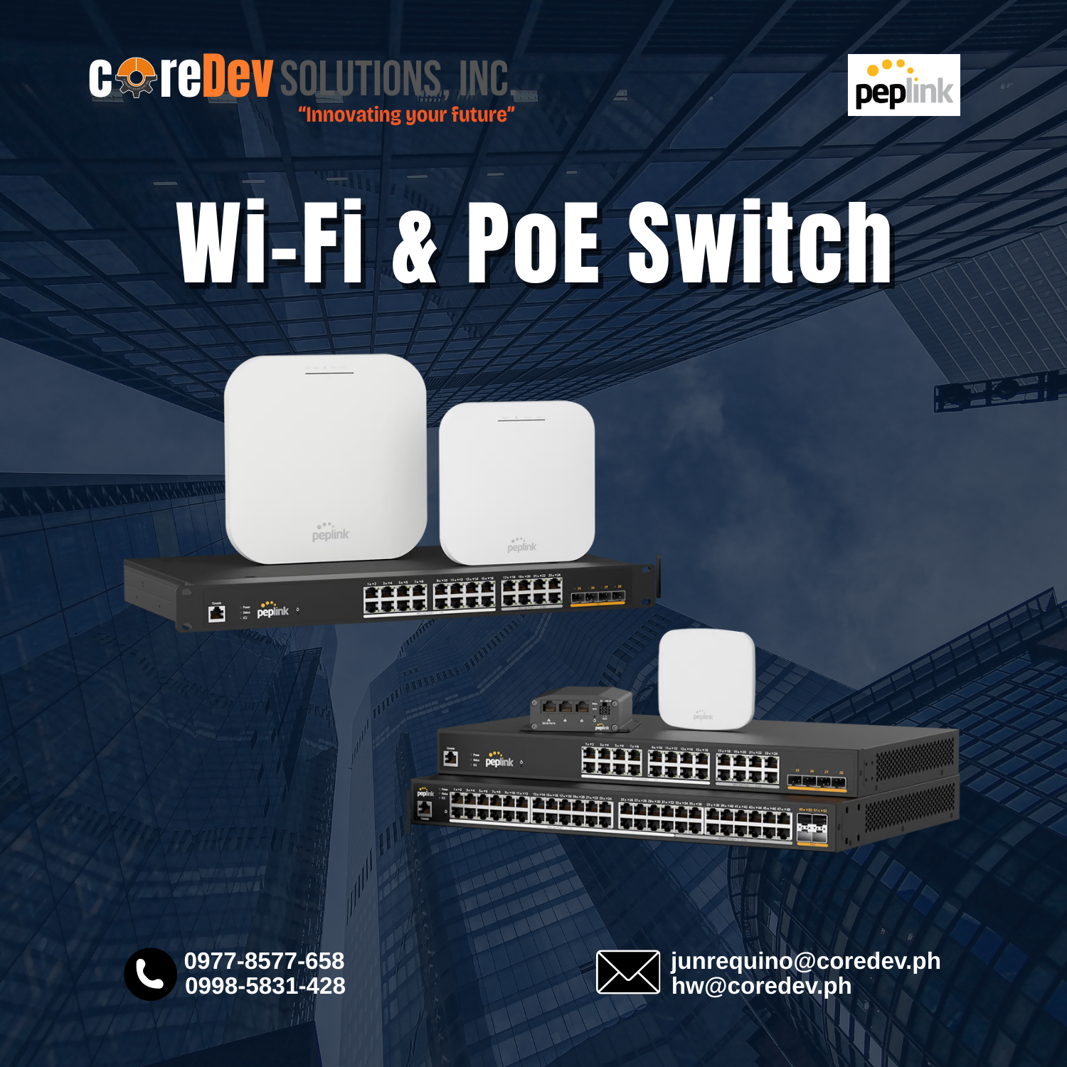 Peplink AP and POE Switches